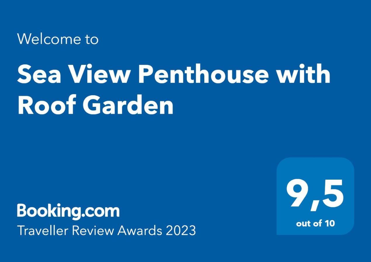 Sea View Penthouse With Roof Garden Lägenhet Chania  Exteriör bild