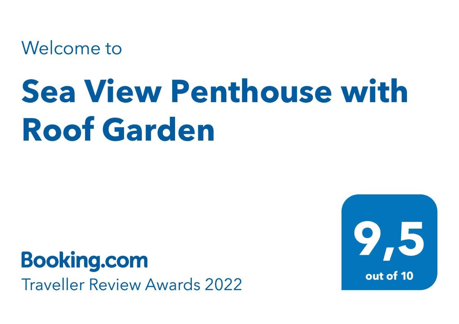 Sea View Penthouse With Roof Garden Lägenhet Chania  Exteriör bild
