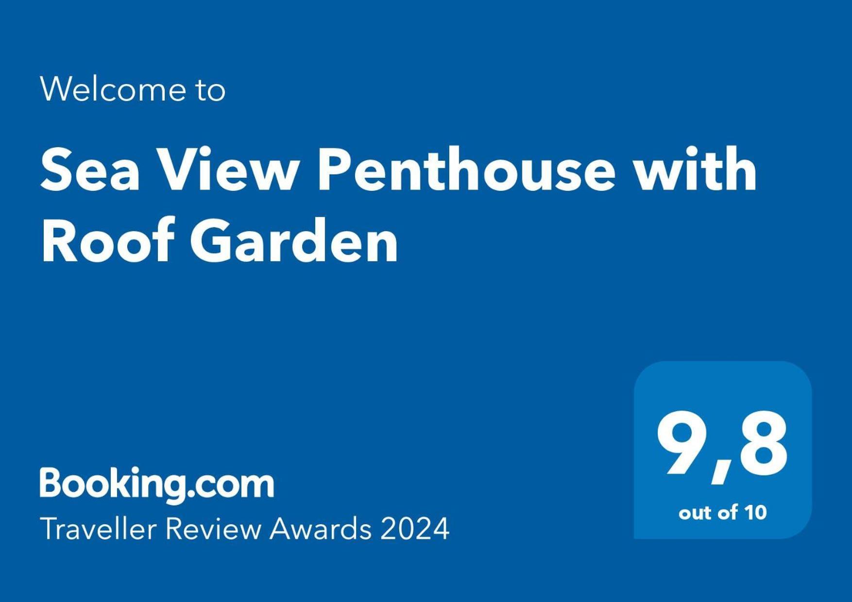Sea View Penthouse With Roof Garden Lägenhet Chania  Exteriör bild