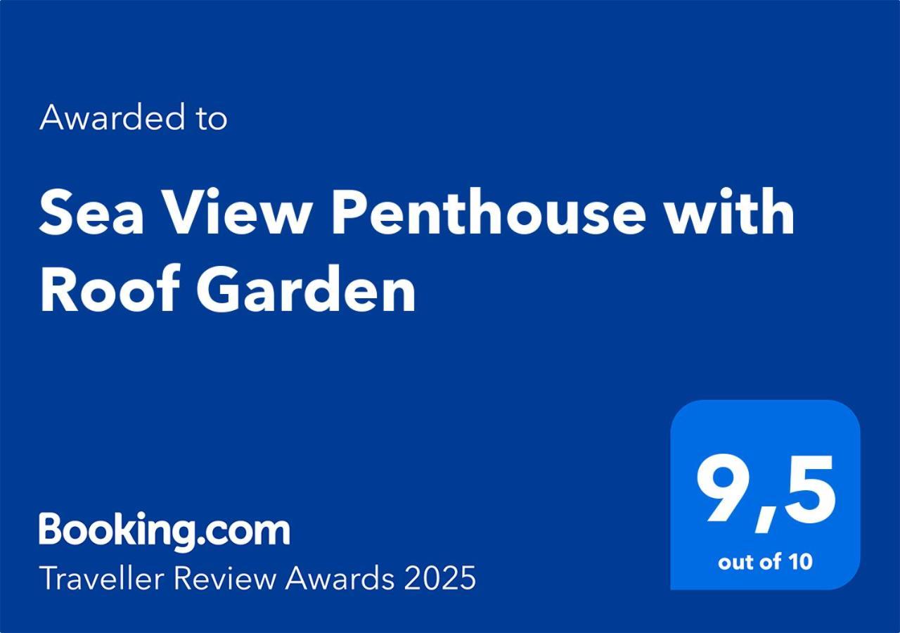 Sea View Penthouse With Roof Garden Lägenhet Chania  Exteriör bild