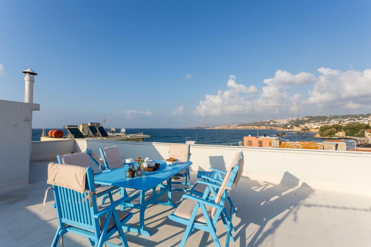 Sea View Penthouse With Roof Garden Lägenhet Chania  Exteriör bild