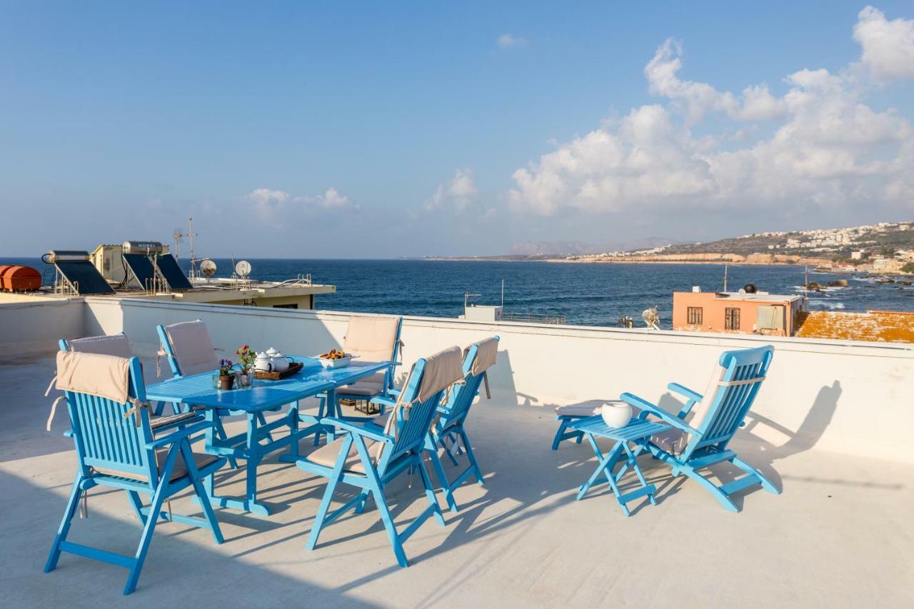 Sea View Penthouse With Roof Garden Lägenhet Chania  Exteriör bild